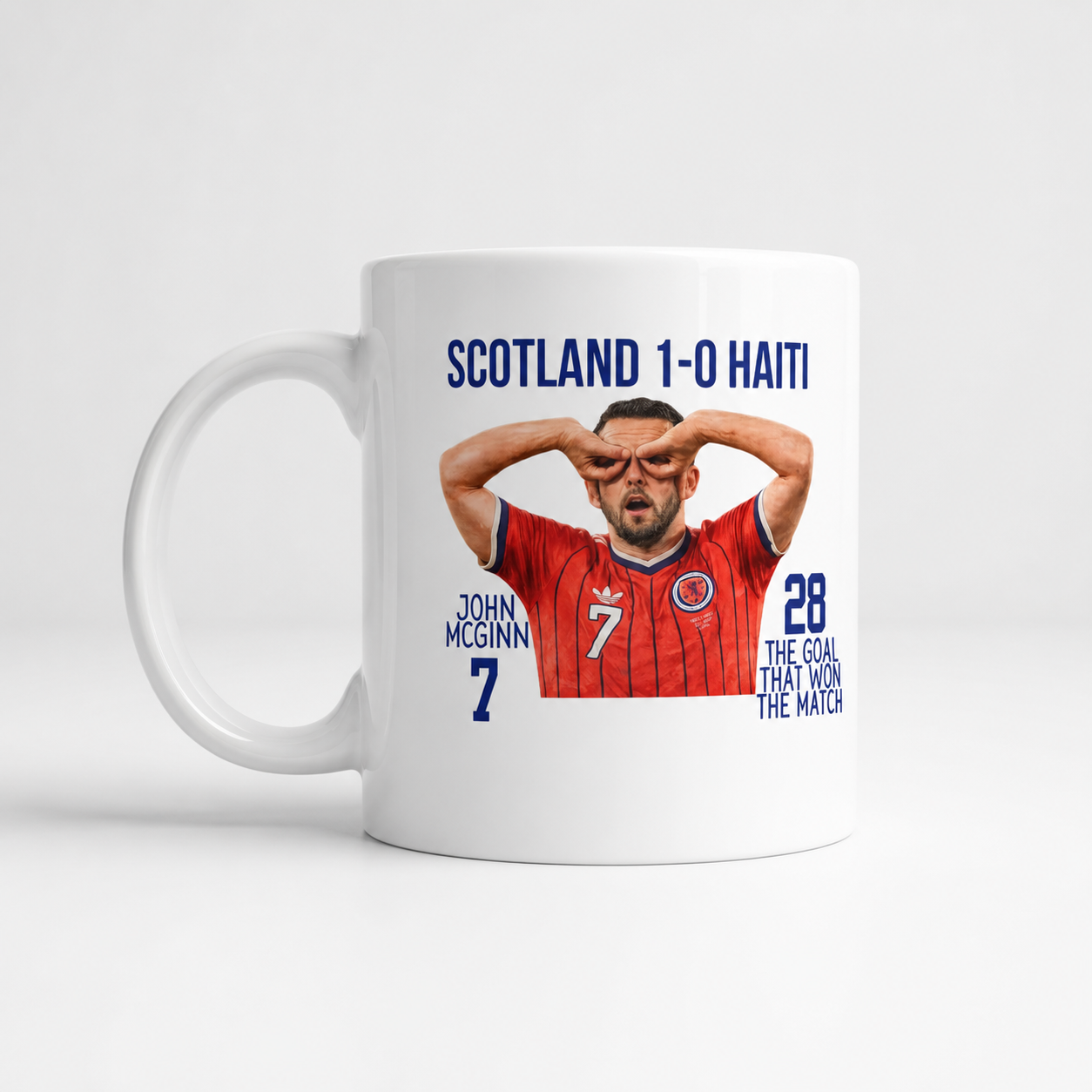 Scotland 1-0 Haiti Mug | John McGinn Goal Celebration | Scotland Football Gift | 11oz Ceramic Mug
