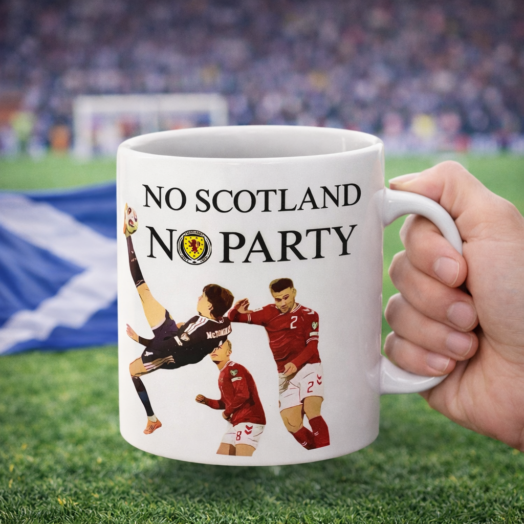 No Scotland No Party Mug – Scotland Football Fan Gift