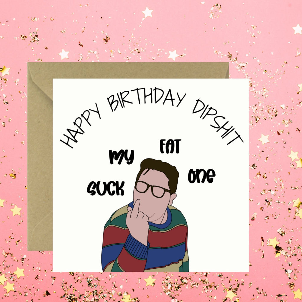 Funny Rude Birthday Card | Cheeky Middle Finger Birthday Card | Humorous Birthday Card for Friend, Brother, Sister