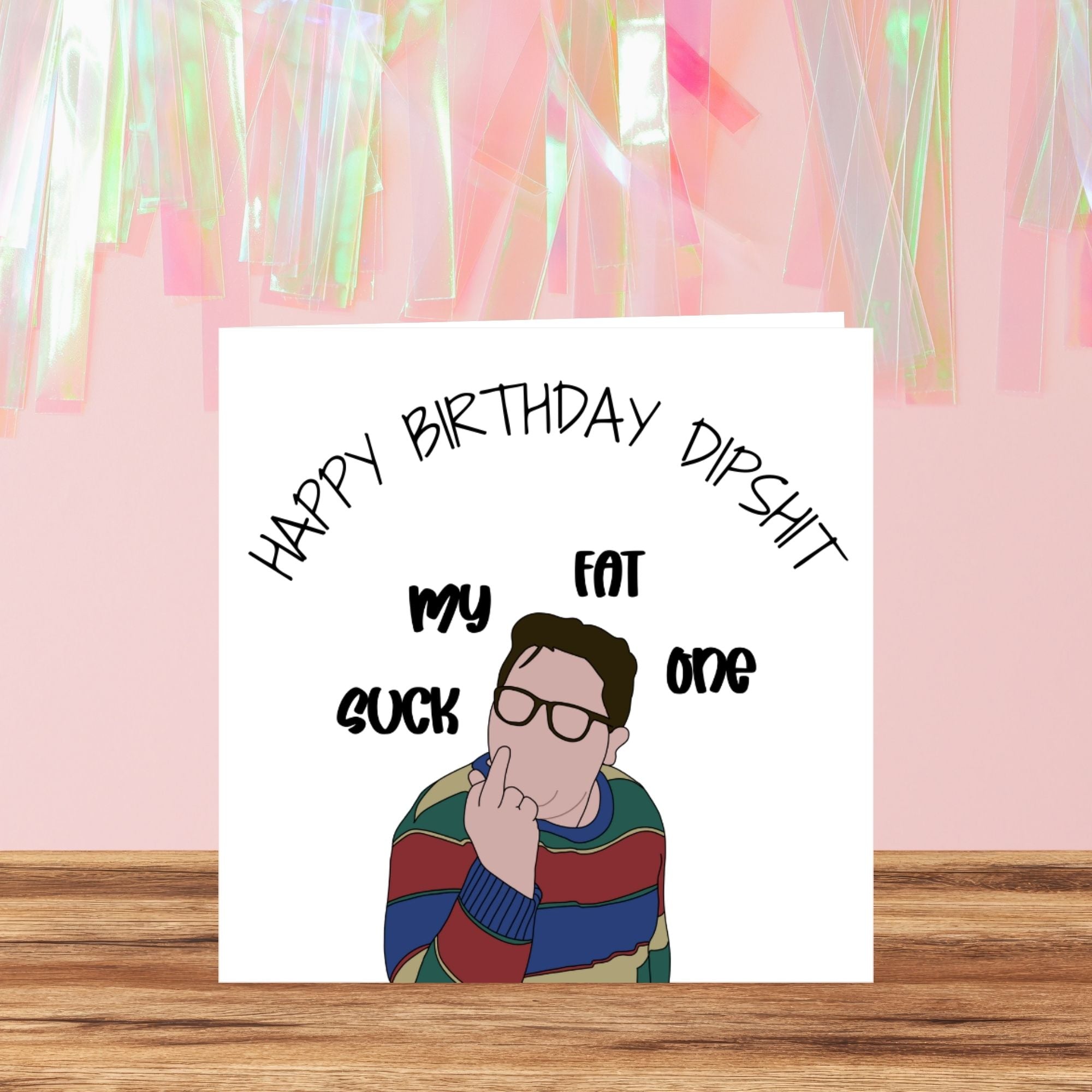 Funny Rude Birthday Card | Cheeky Middle Finger Birthday Card | Humorous Birthday Card for Friend, Brother, Sister