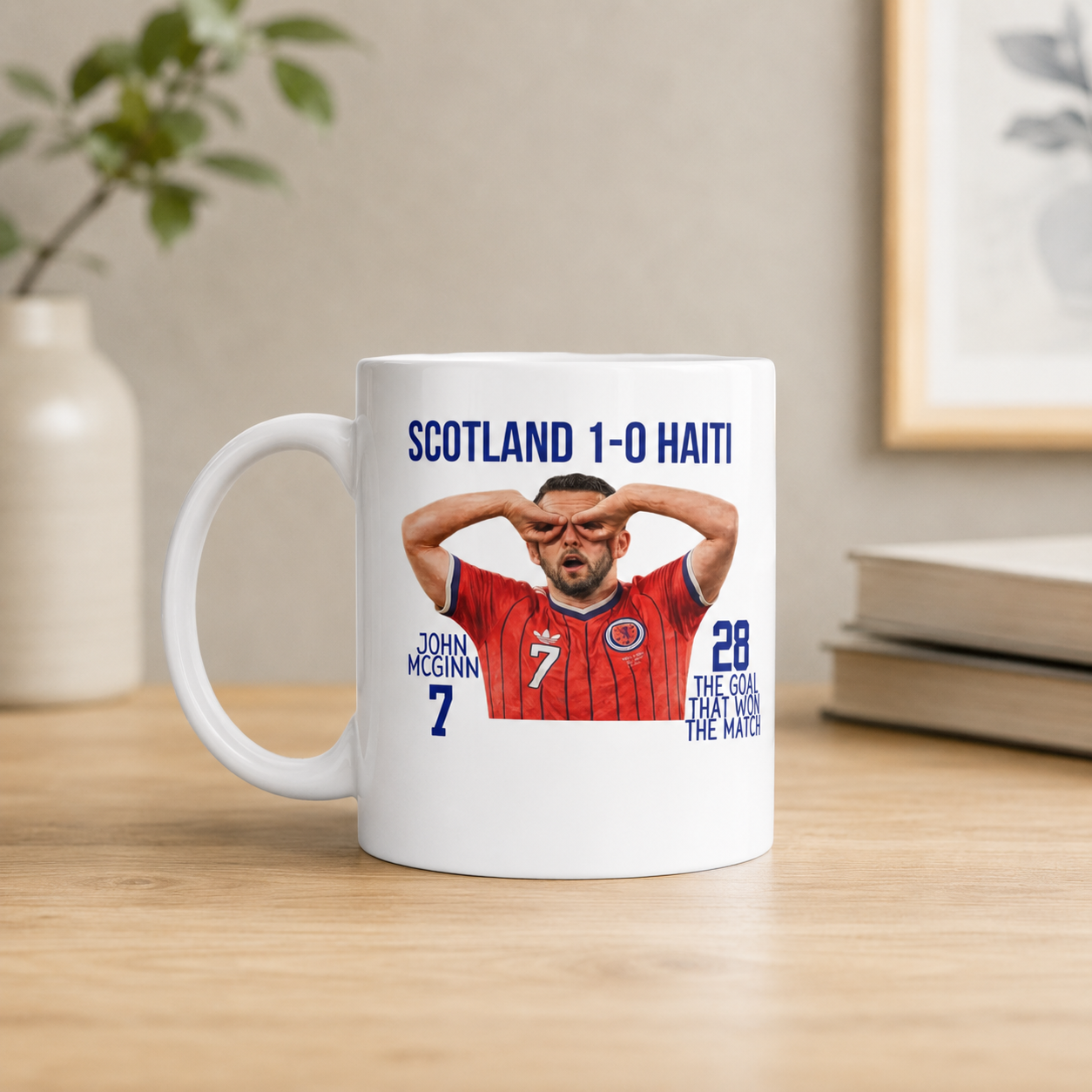 Scotland 1-0 Haiti Mug | John McGinn Goal Celebration | Scotland Football Gift | 11oz Ceramic Mug