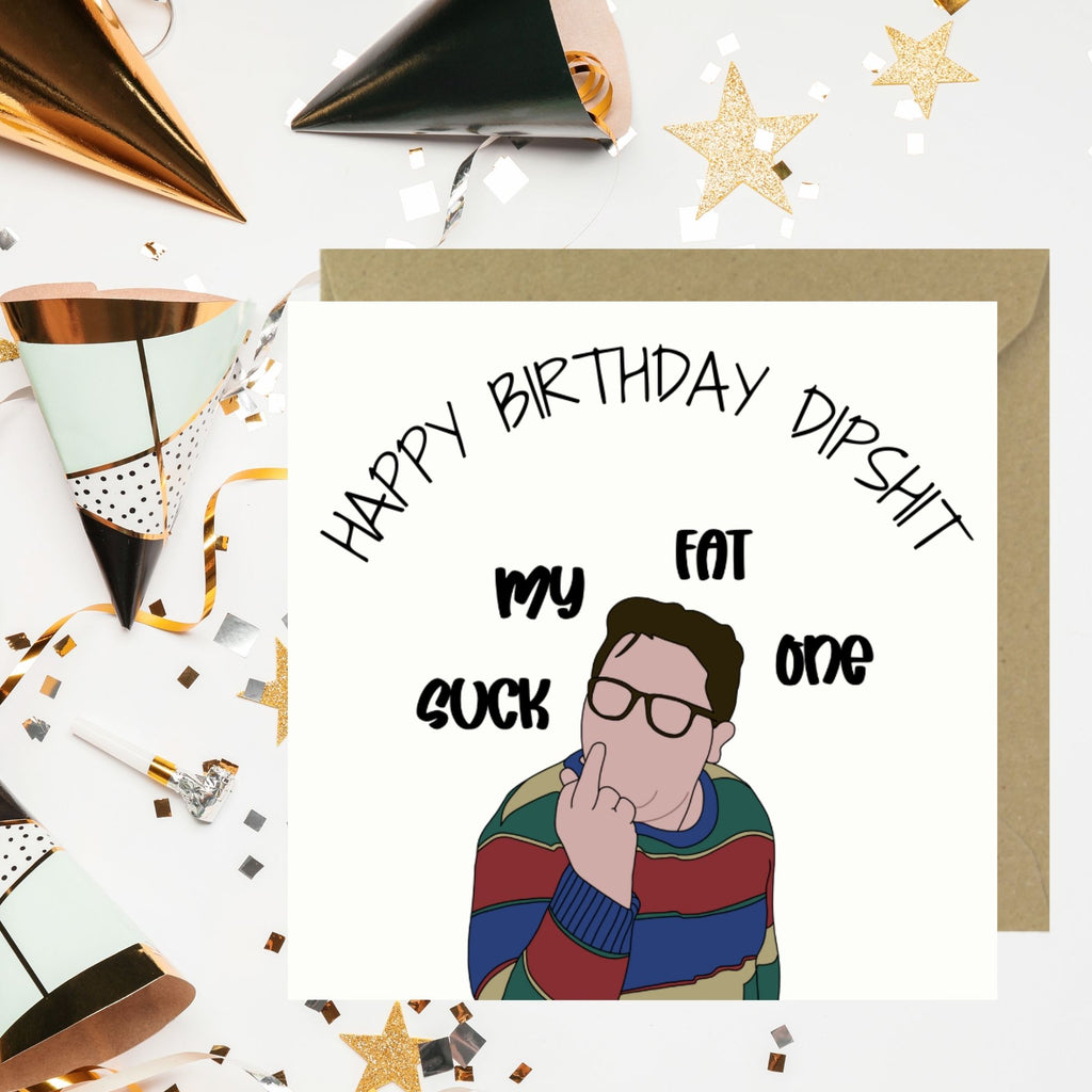 Funny Rude Birthday Card | Cheeky Middle Finger Birthday Card | Humorous Birthday Card for Friend, Brother, Sister