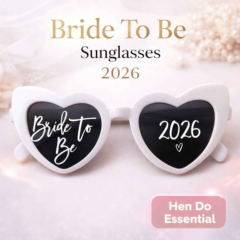 Personalised Bride to Be Heart Sunglasses