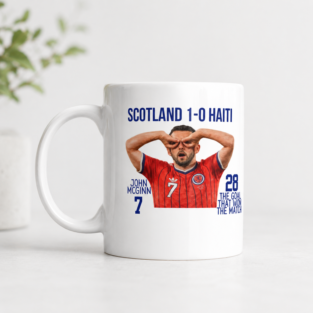 Scotland 1-0 Haiti Mug | John McGinn Goal Celebration | Scotland Football Gift | 11oz Ceramic Mug