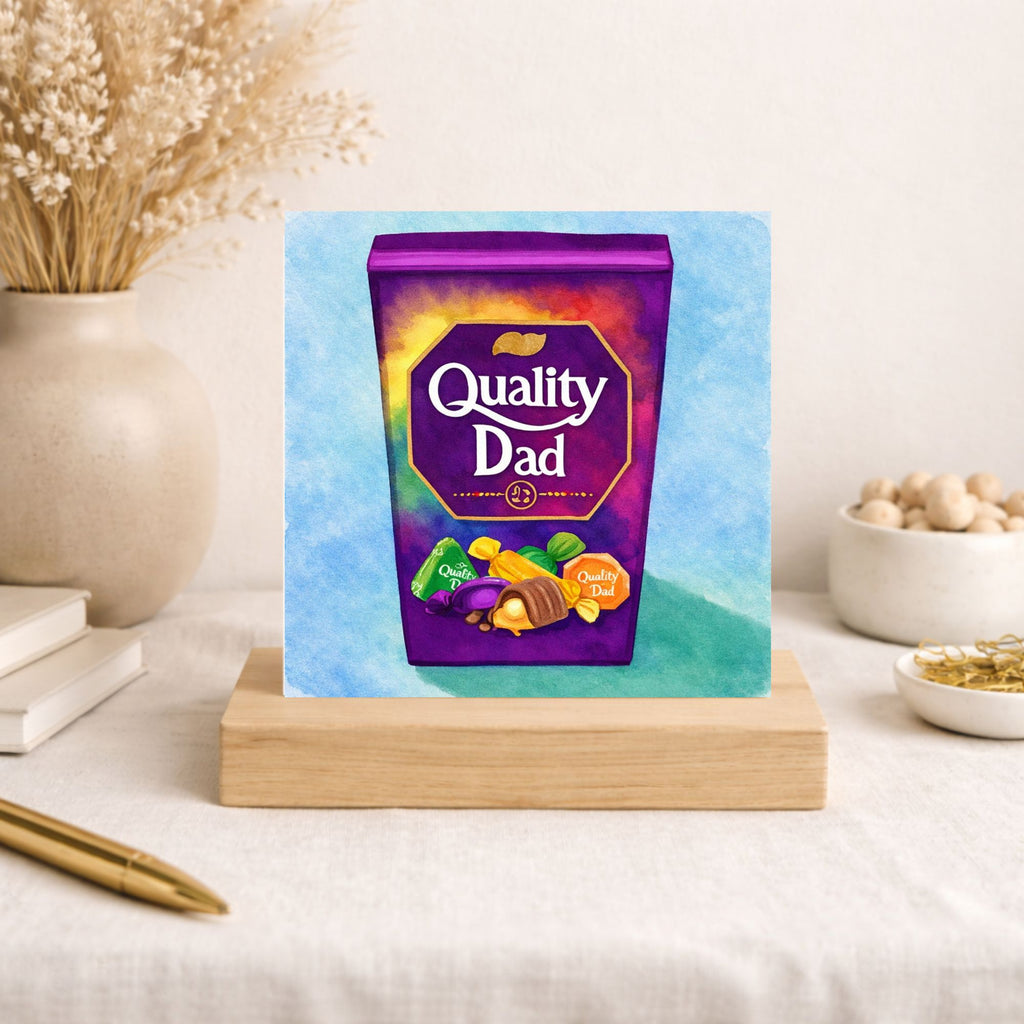 Funny Quality Dad Father’s Day Card – Chocolate Tin Dad Card