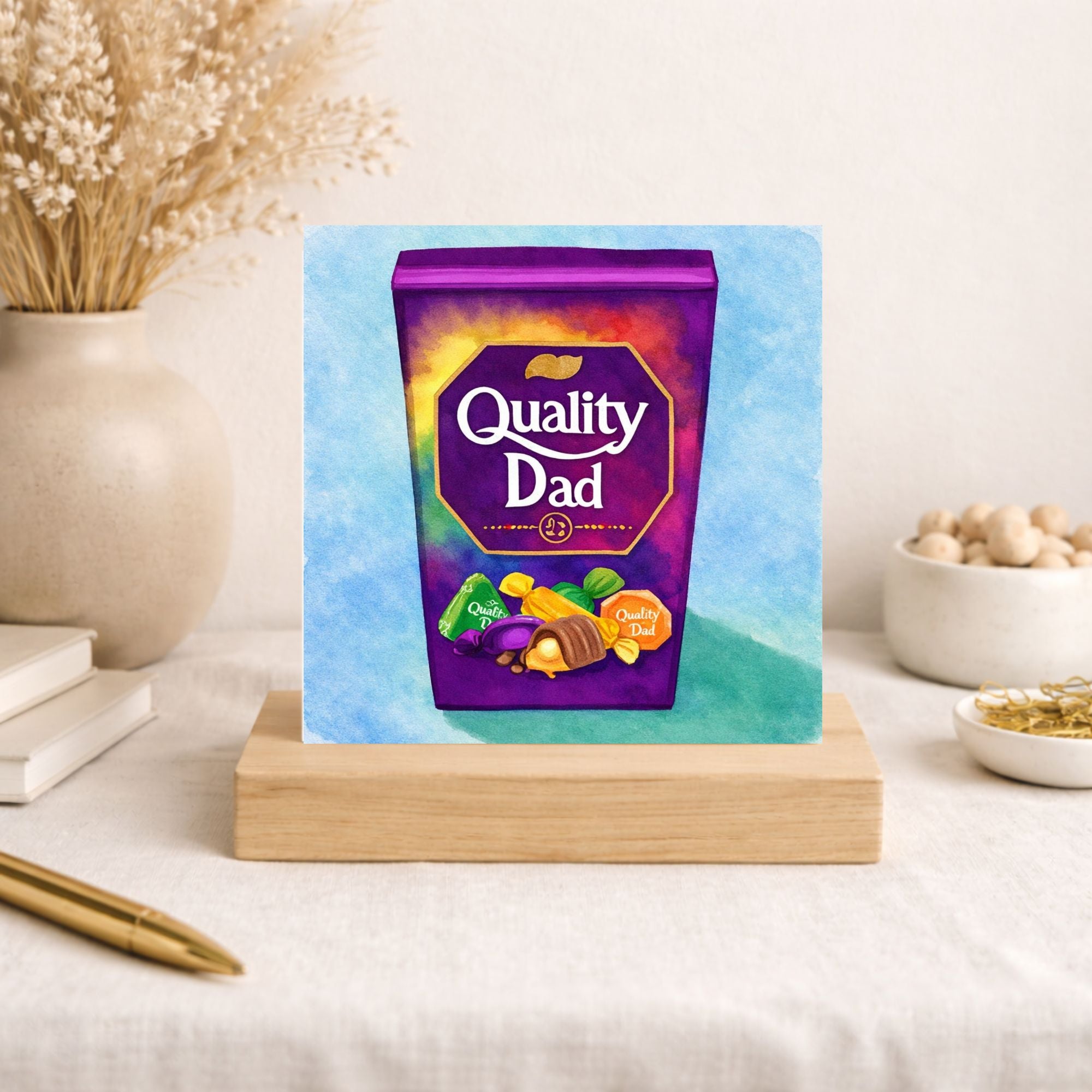 Funny Quality Dad Father’s Day Card – Chocolate Tin Dad Card