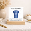 Personalised Football Shirt Father’s Day Card – Scotland Design