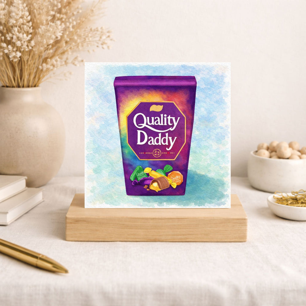 Funny Quality Daddy Father’s Day Card – Chocolate Sweet Dad Card