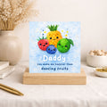 Cute Daddy Father’s Day Card – Dancing Fruits Funny Dad Card
