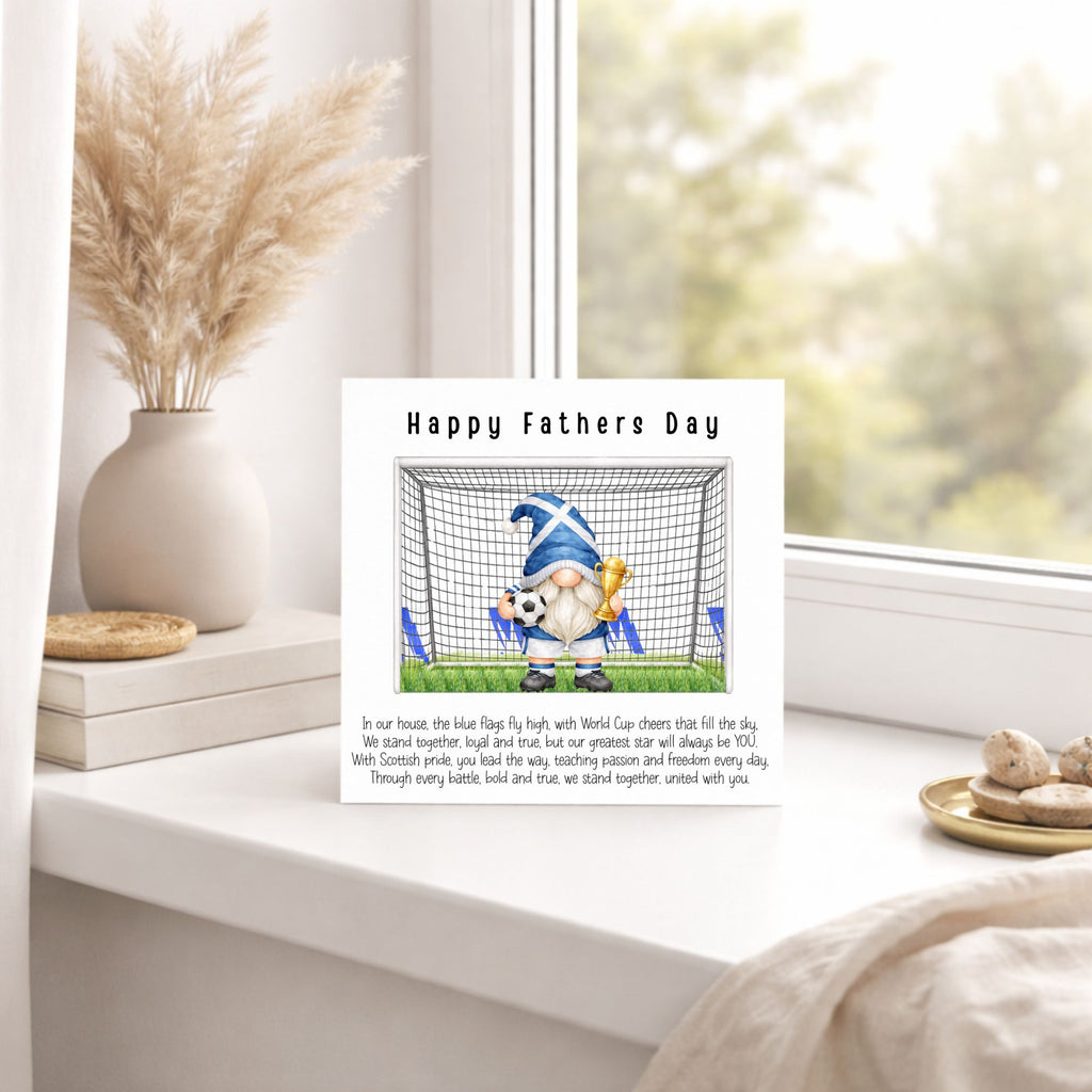Scotland Father’s Day Card – Football Gnome Design