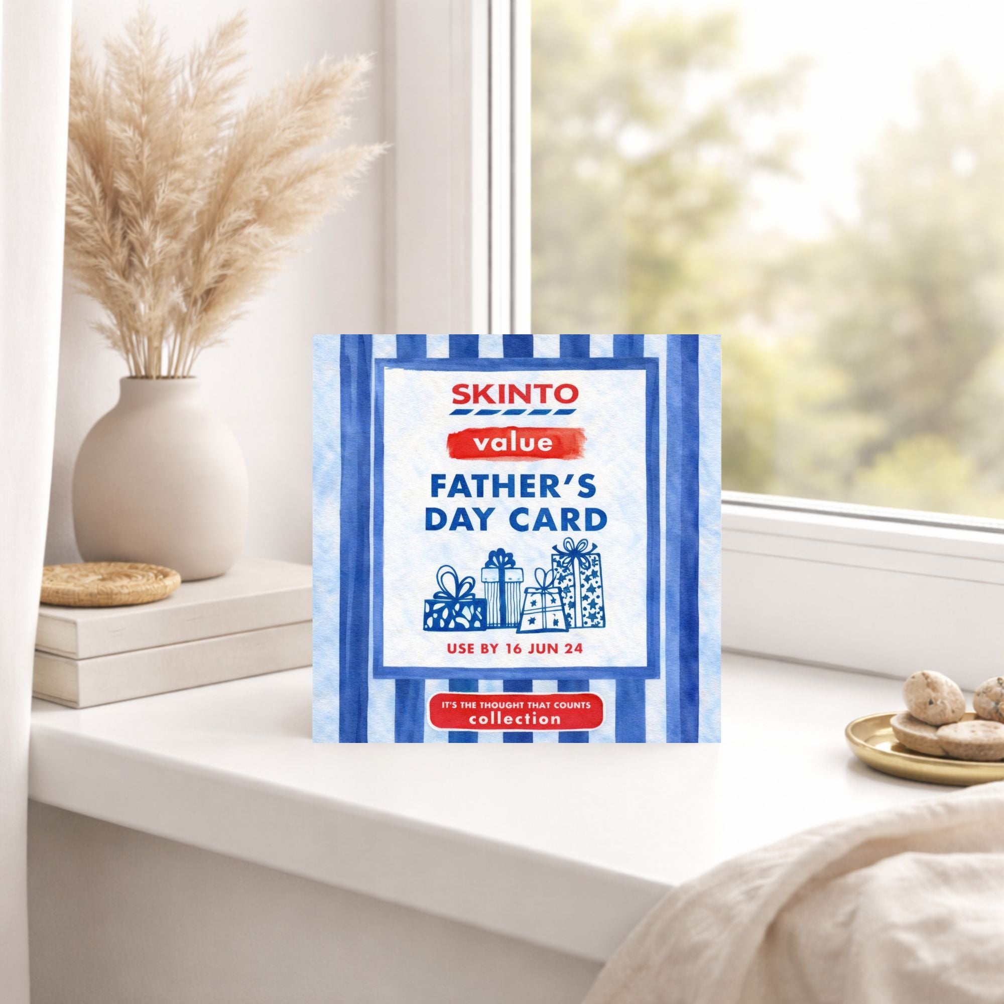 Funny Budget Father’s Day Card – Skinto Value Dad Card
