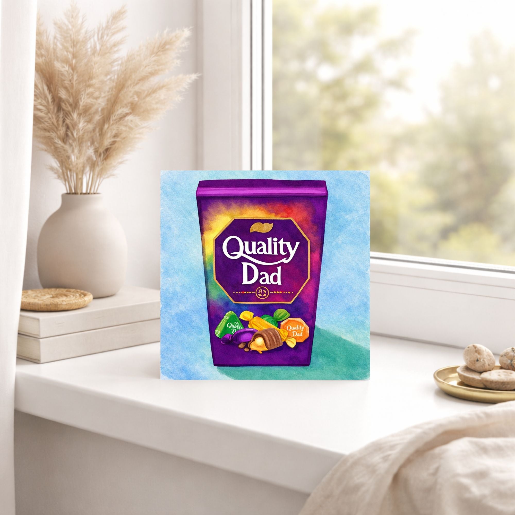 Funny Quality Dad Father’s Day Card – Chocolate Tin Dad Card
