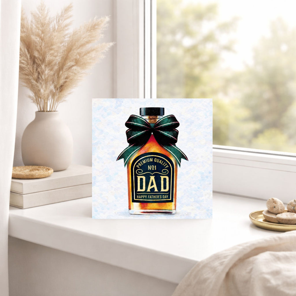 Whisky Inspired Father’s Day Card – No1 Dad Whiskey Card