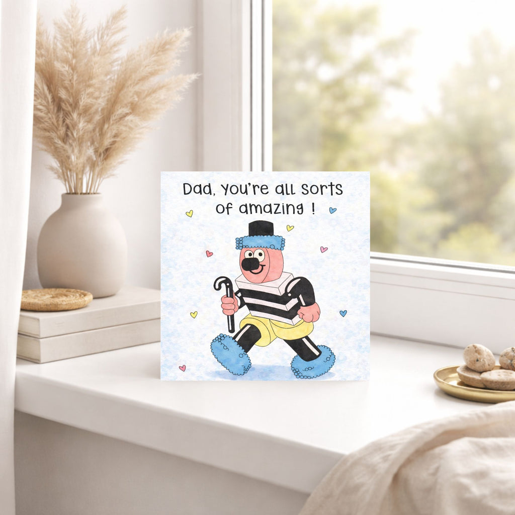 Funny Liquorice Allsorts Father’s Day Card – All Sorts of Amazing Dad Card