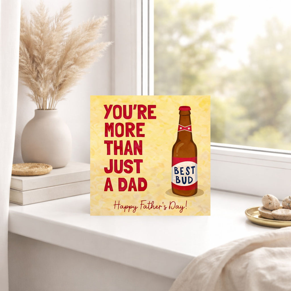 Funny Beer Father’s Day Card – Best Bud Dad Card