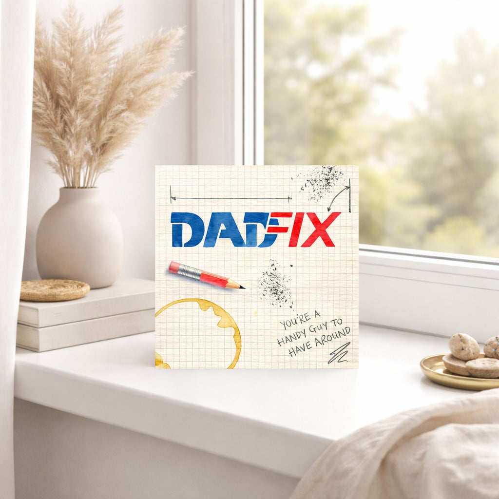 Dadfix Funny DIY Father’s Day Card – Handy Guy Greeting Card