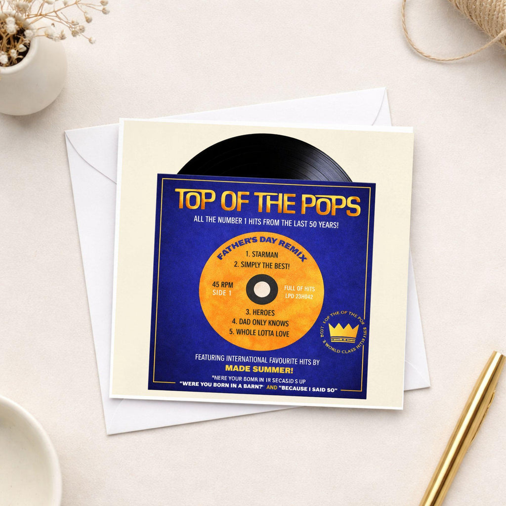 Top of the Pops Dad Card – Music Theme