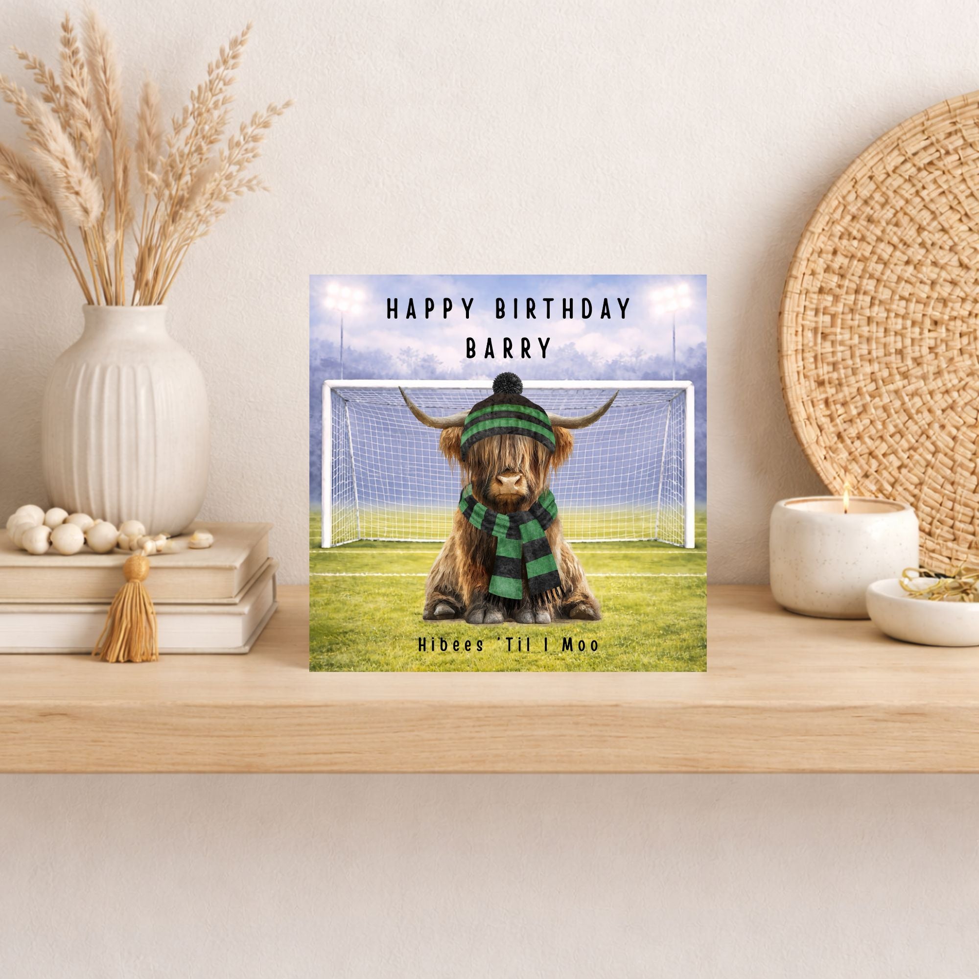 Personalised Scottish Premiership Football Birthday Card – Any Team, Any Age, Custom Name & Message