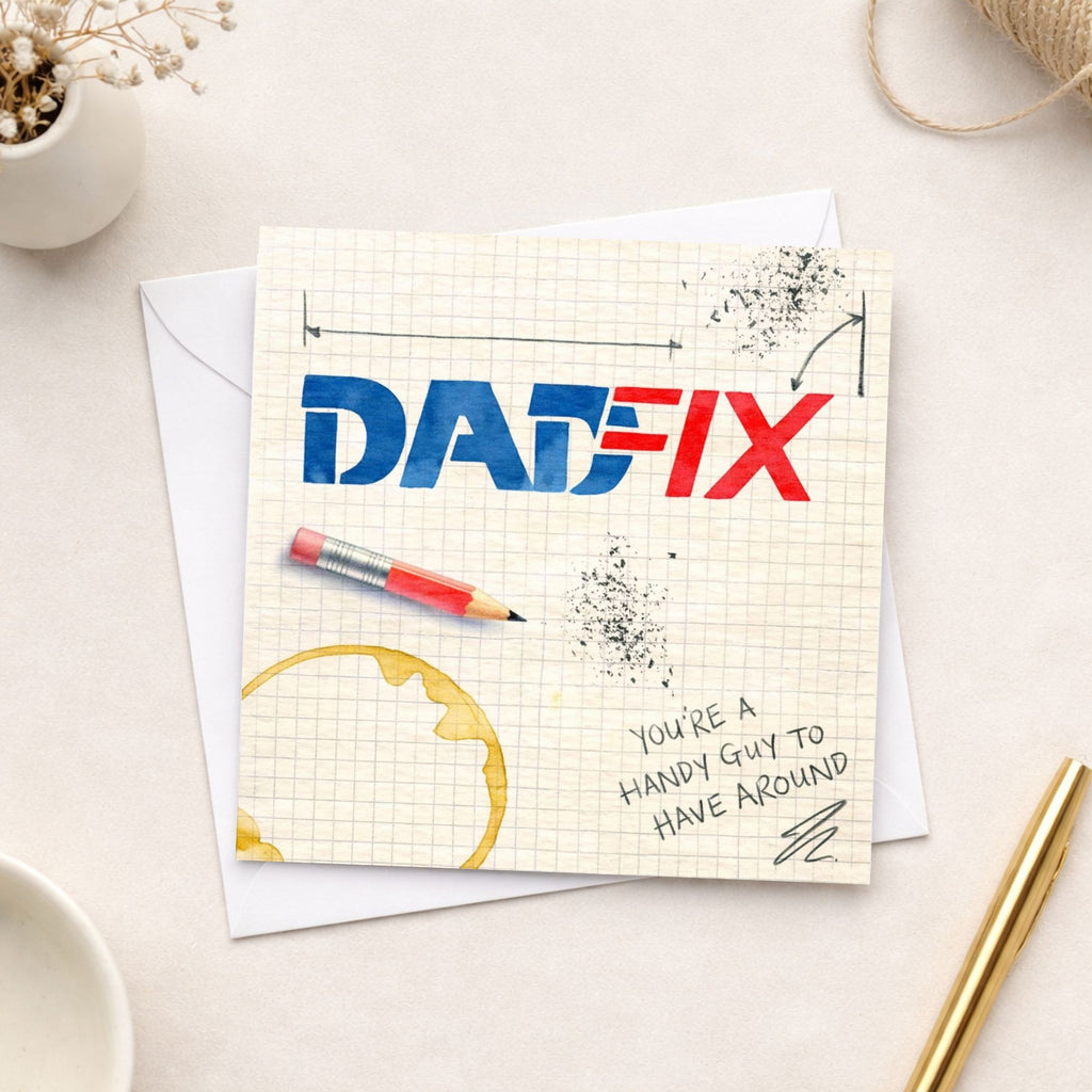 Dadfix Funny DIY Father’s Day Card – Handy Guy Greeting Card