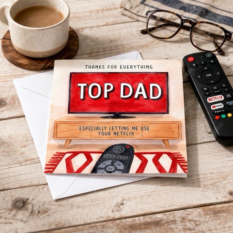 Top Dad Funny Card – Netflix Joke