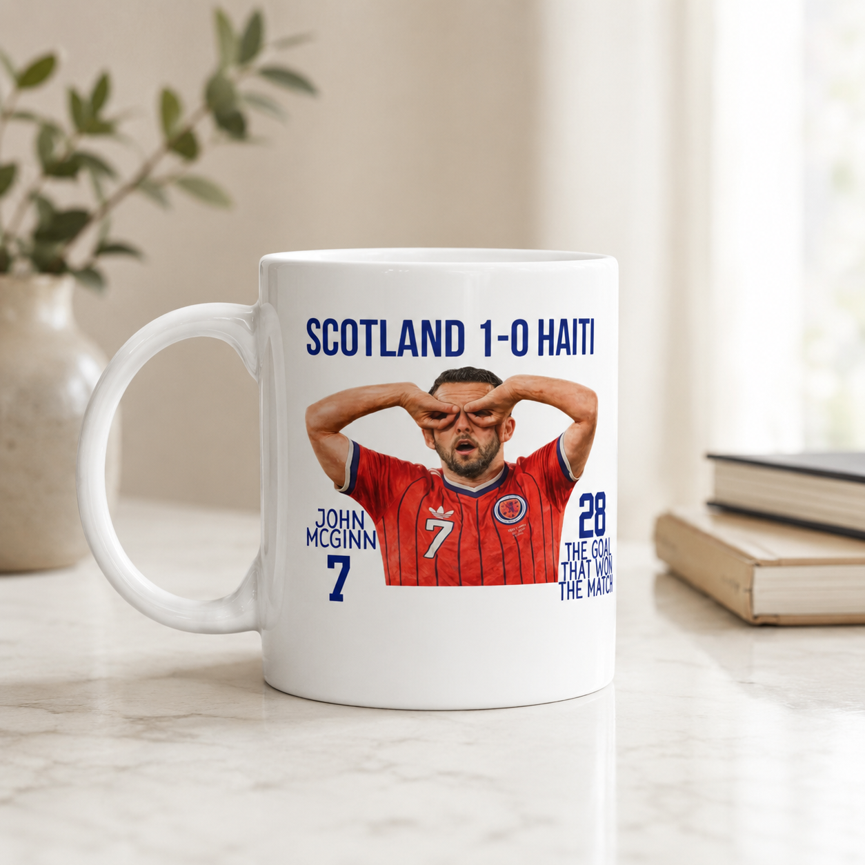 Scotland 1-0 Haiti Mug | John McGinn Goal Celebration | Scotland Football Gift | 11oz Ceramic Mug