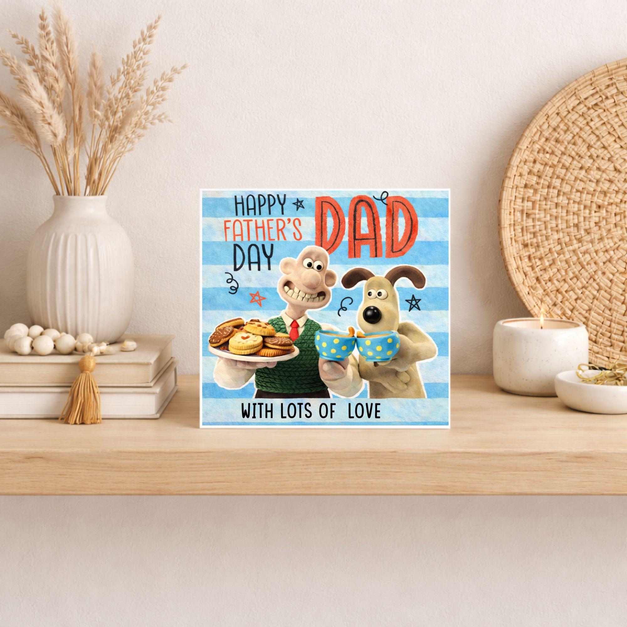 Funny Dad Card – Wallace & Gromit Style
