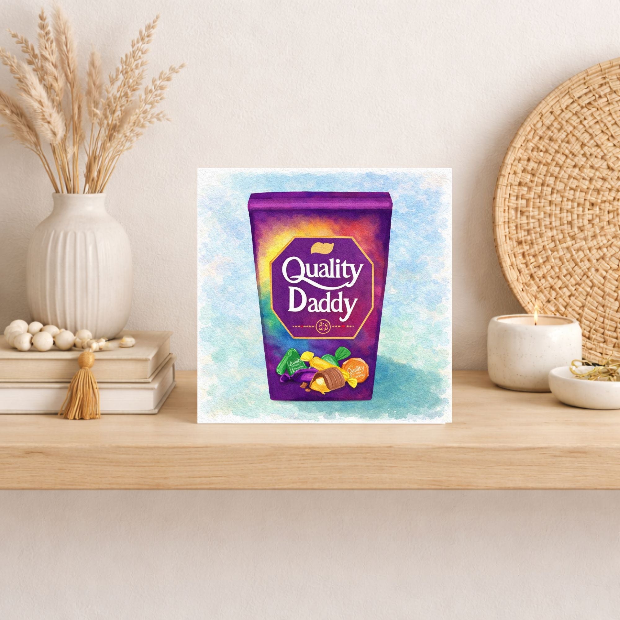 Funny Quality Daddy Father’s Day Card – Chocolate Sweet Dad Card