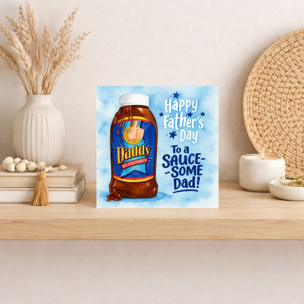 Funny Sauce Father’s Day Card – Sauce-Some Dad Card