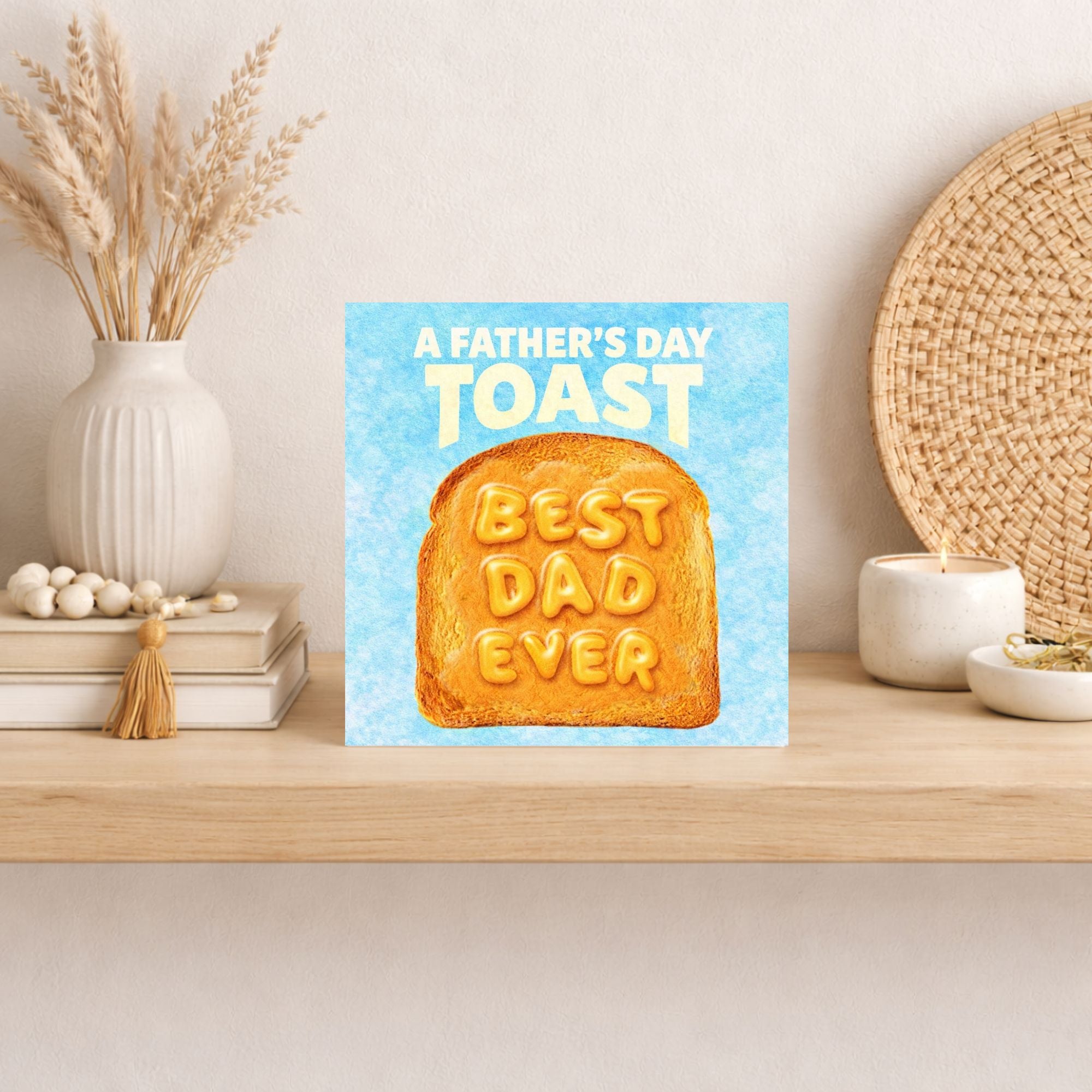Funny Toast Father’s Day Card – Best Dad Ever Food Pun Card