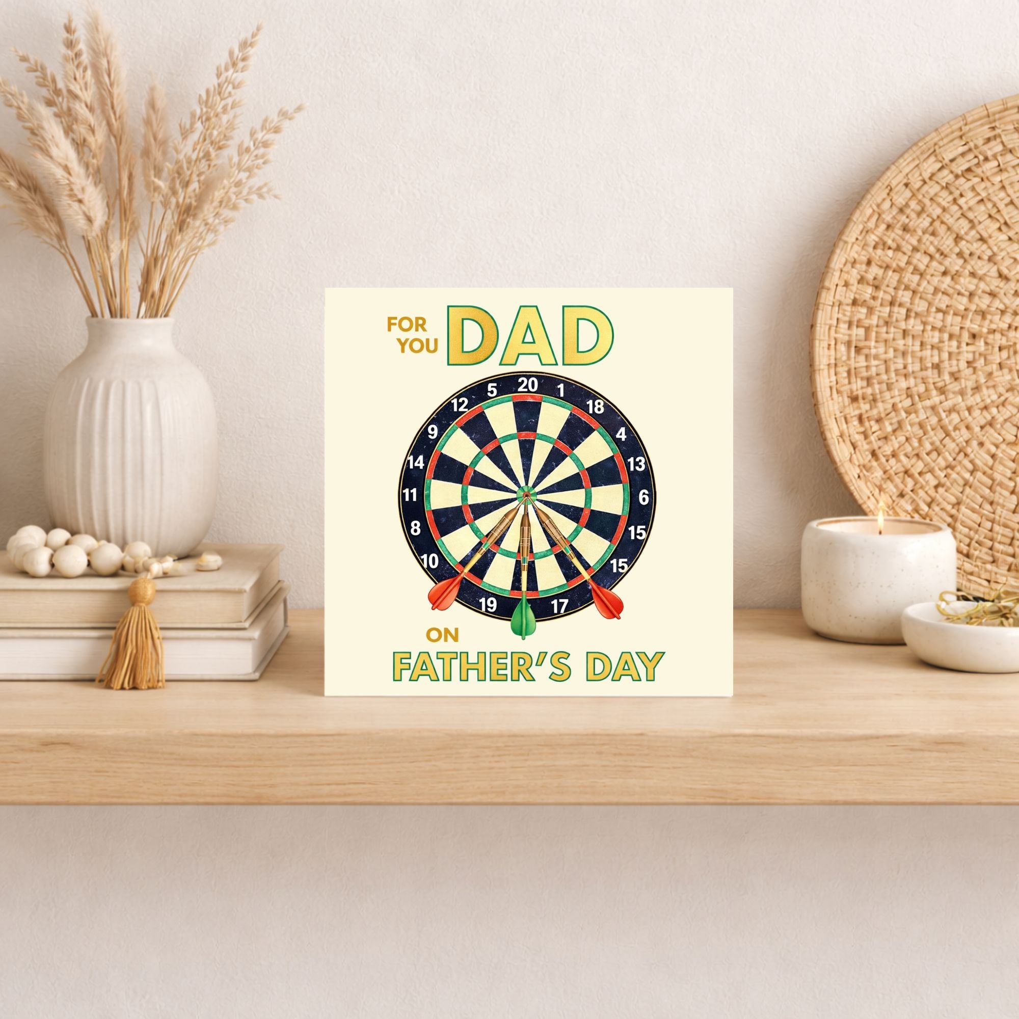 Darts Father’s Day Card – Funny Dart Player Dad Card