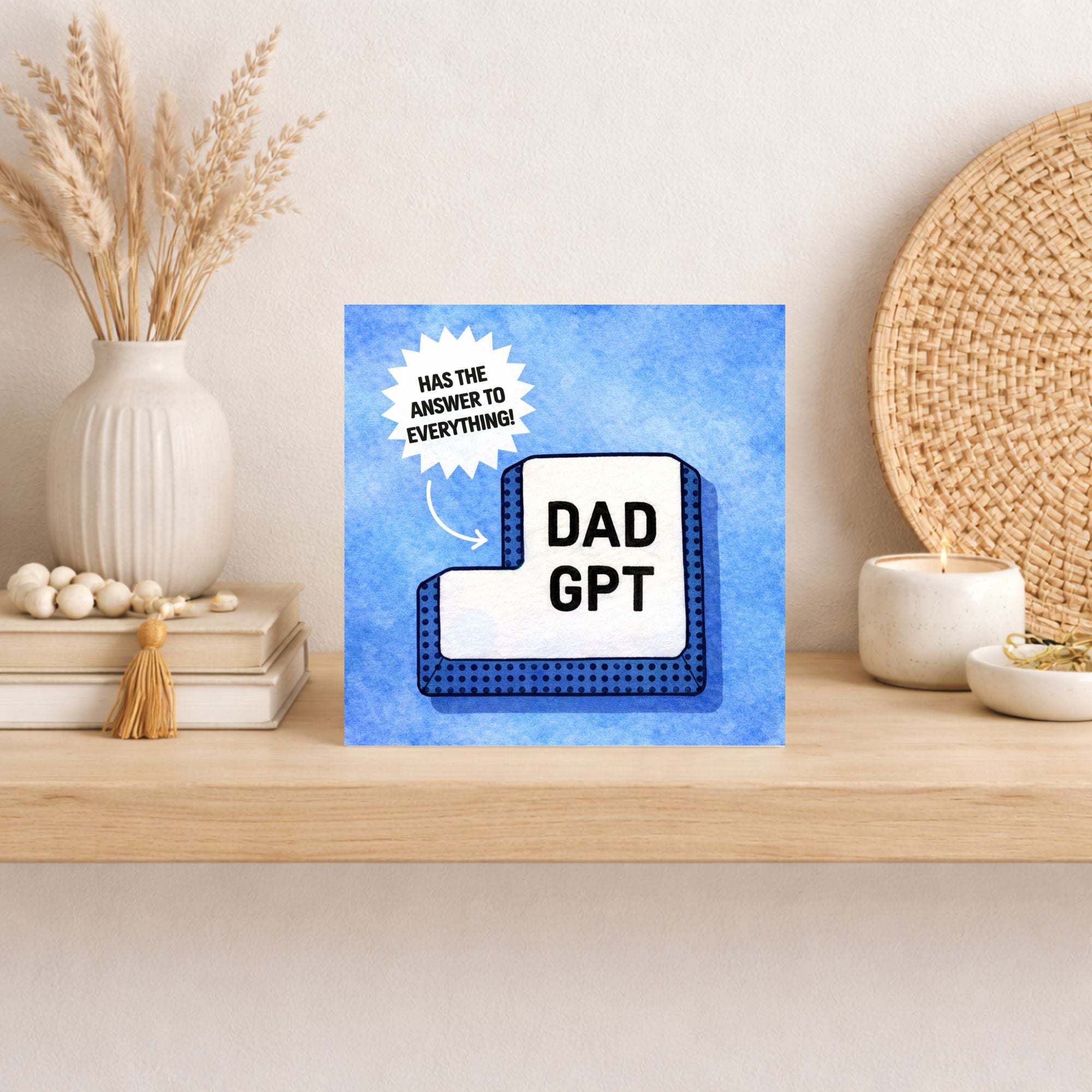 Funny Dad GPT Father’s Day Card – Dad Knows Everything Card