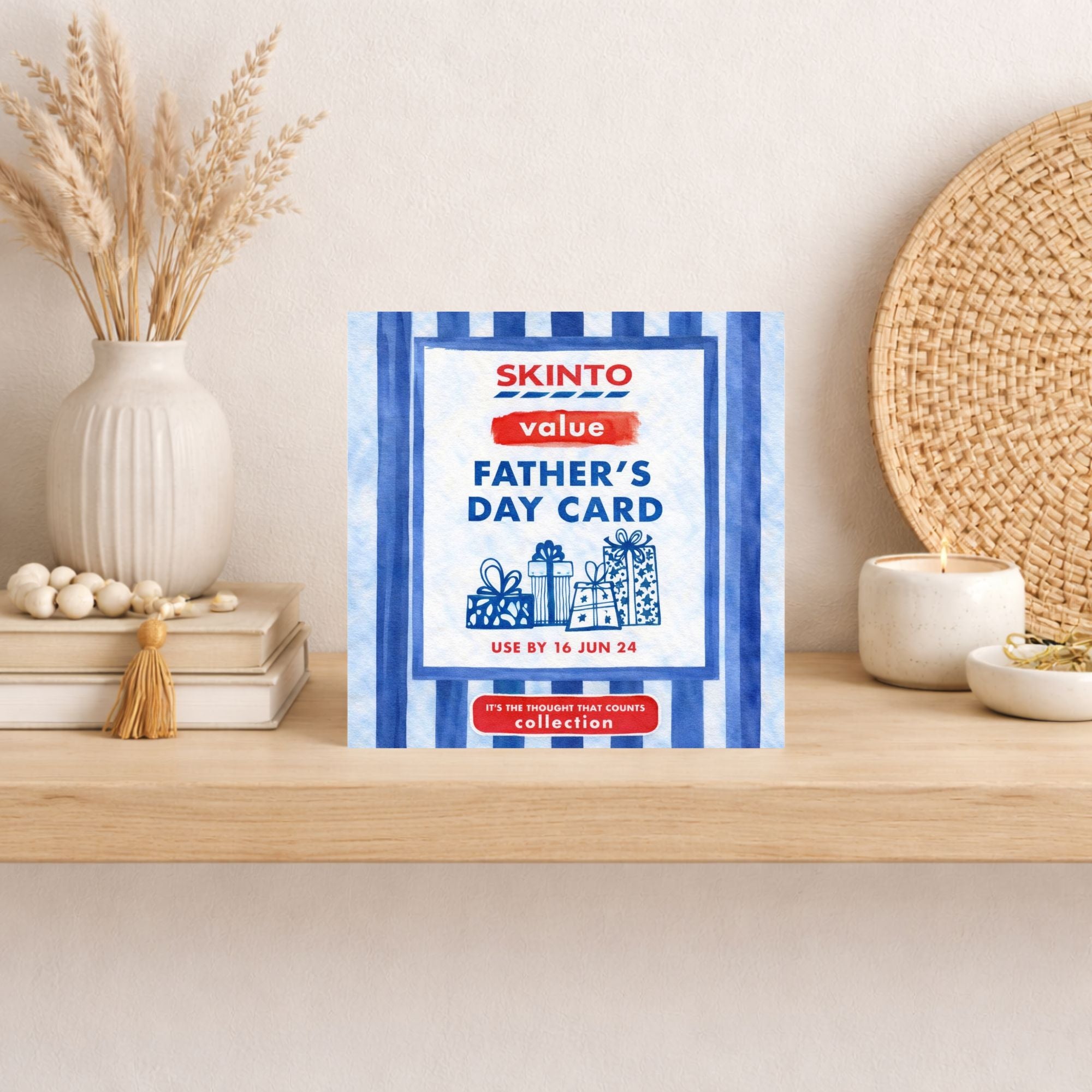 Funny Budget Father’s Day Card – Skinto Value Dad Card