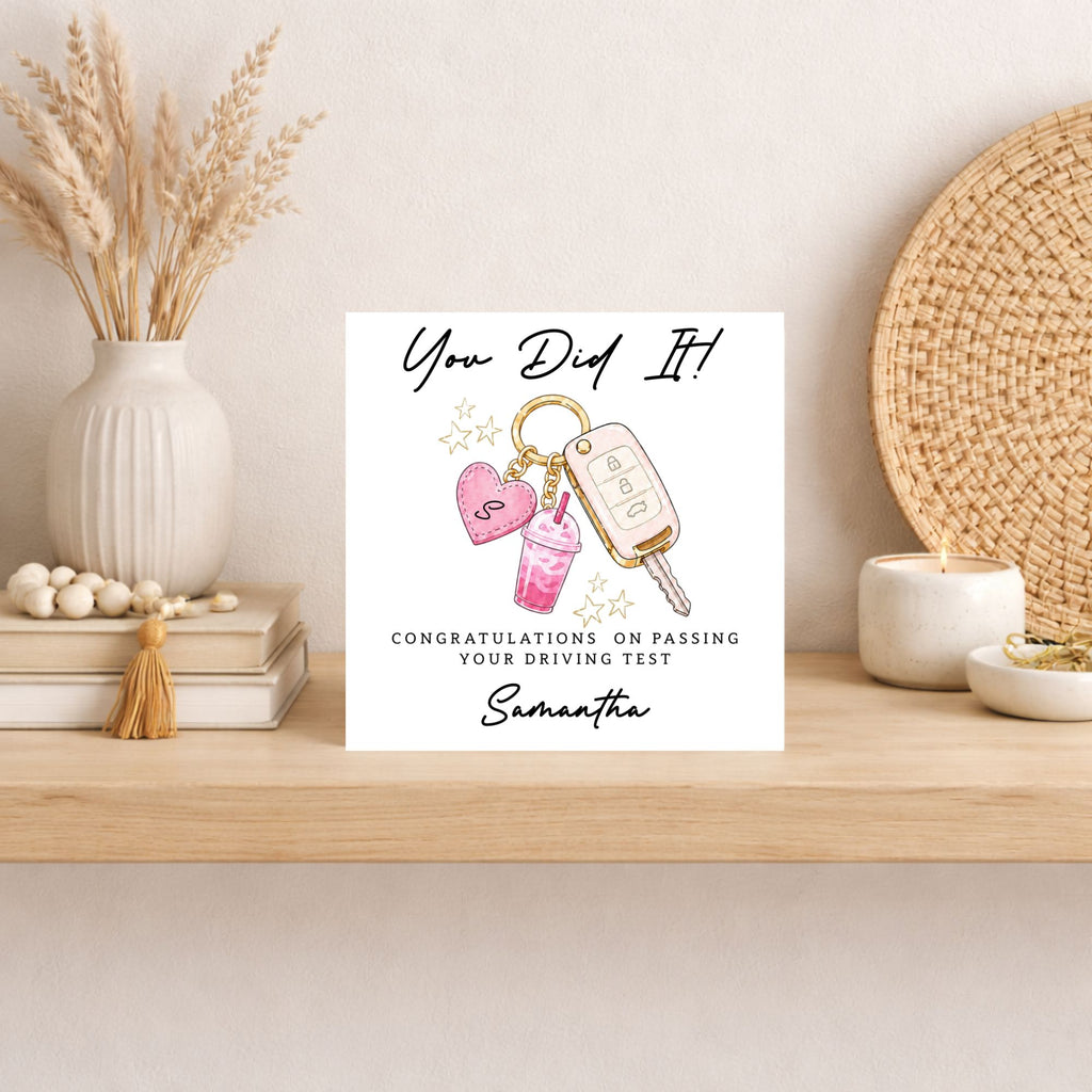 Personalised Driving Test Congratulations Card | Cute New Driver Card | Passed Driving Test Card | Personalised Congratulations Card