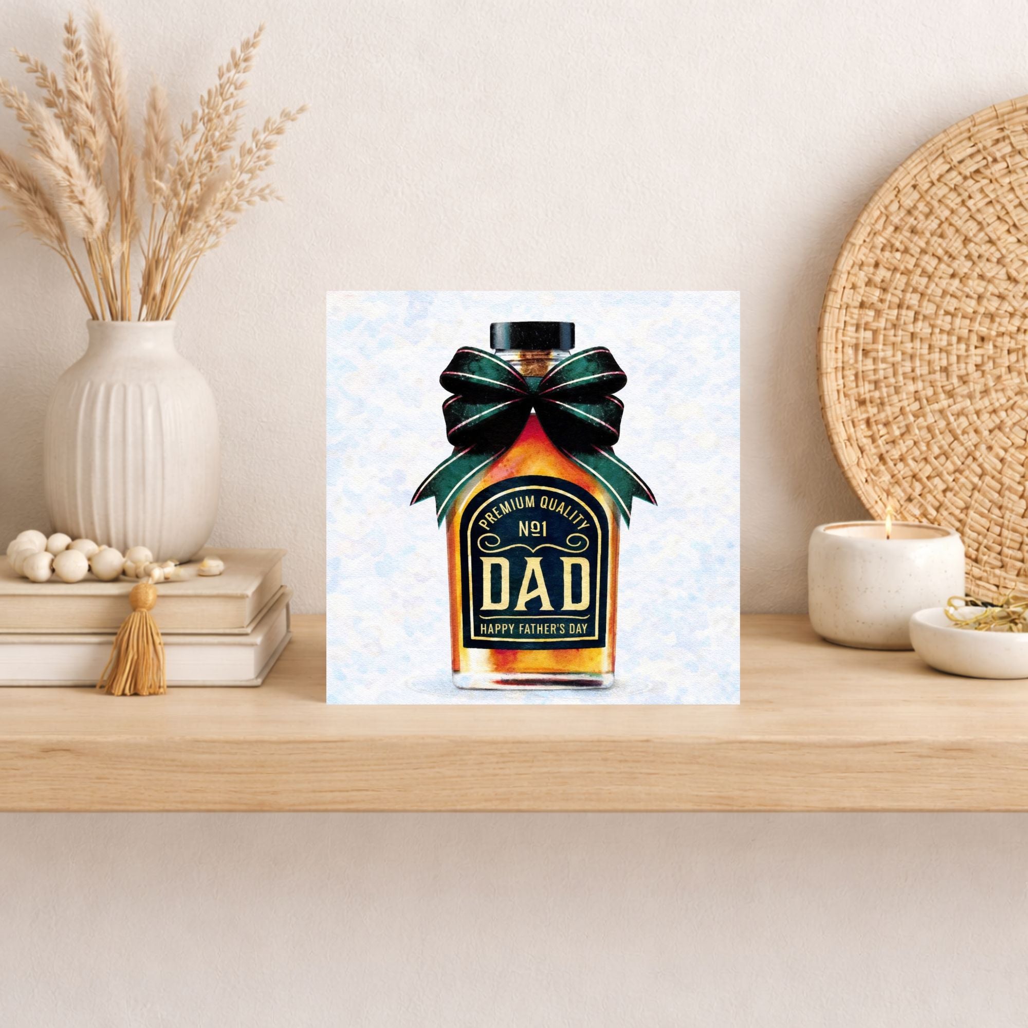 Whisky Inspired Father’s Day Card – No1 Dad Whiskey Card