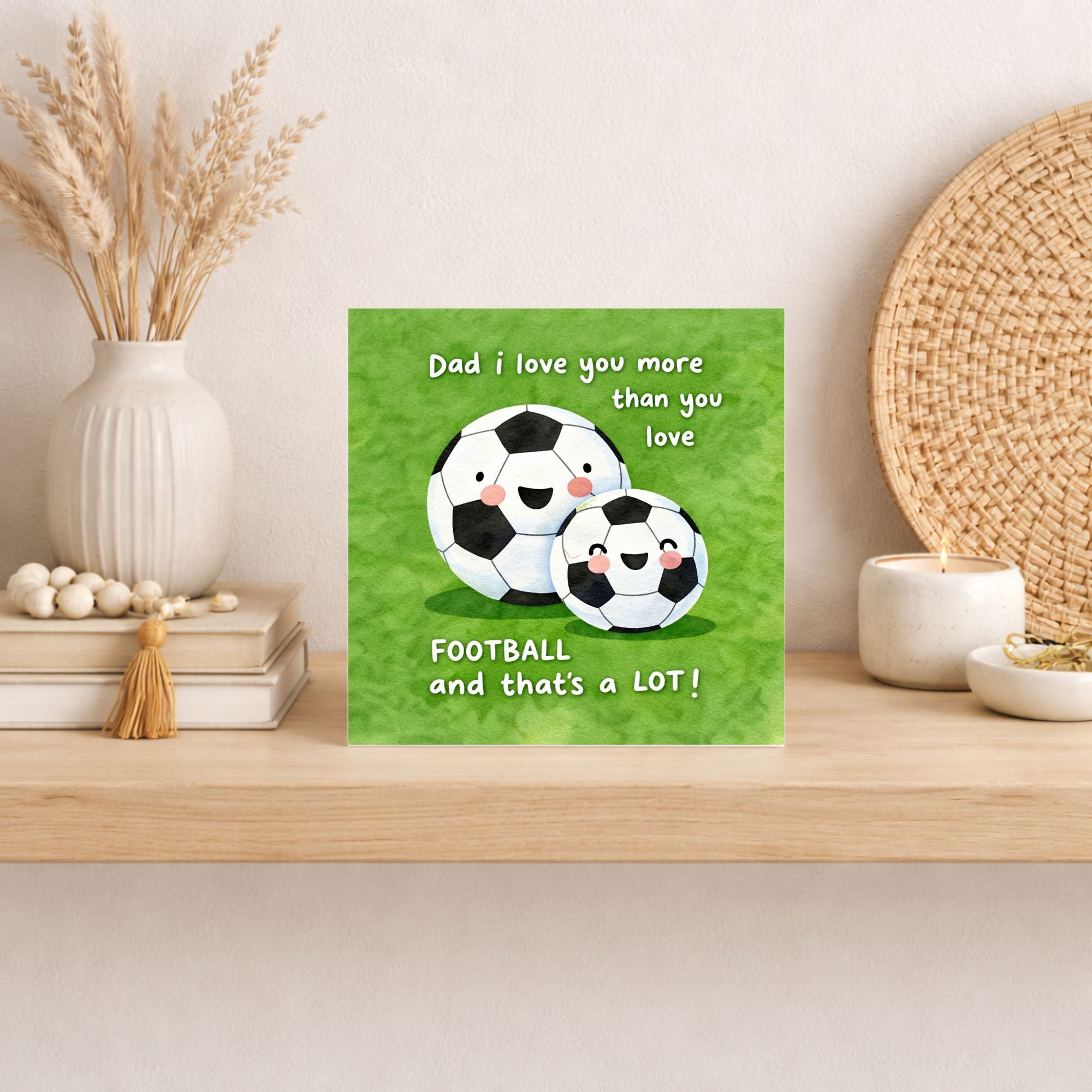 Football Father’s Day Card – Funny Dad Football Love Card