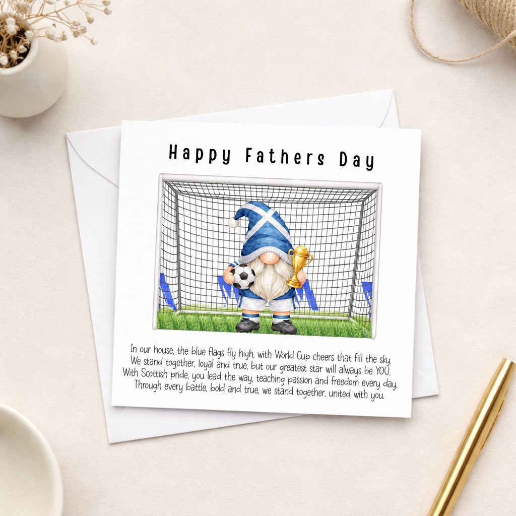 Scotland Father’s Day Card – Football Gnome Design