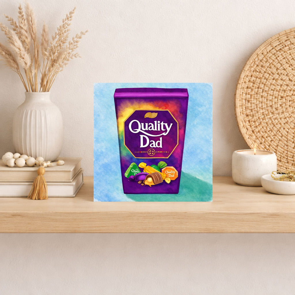 Funny Quality Dad Father’s Day Card – Chocolate Tin Dad Card