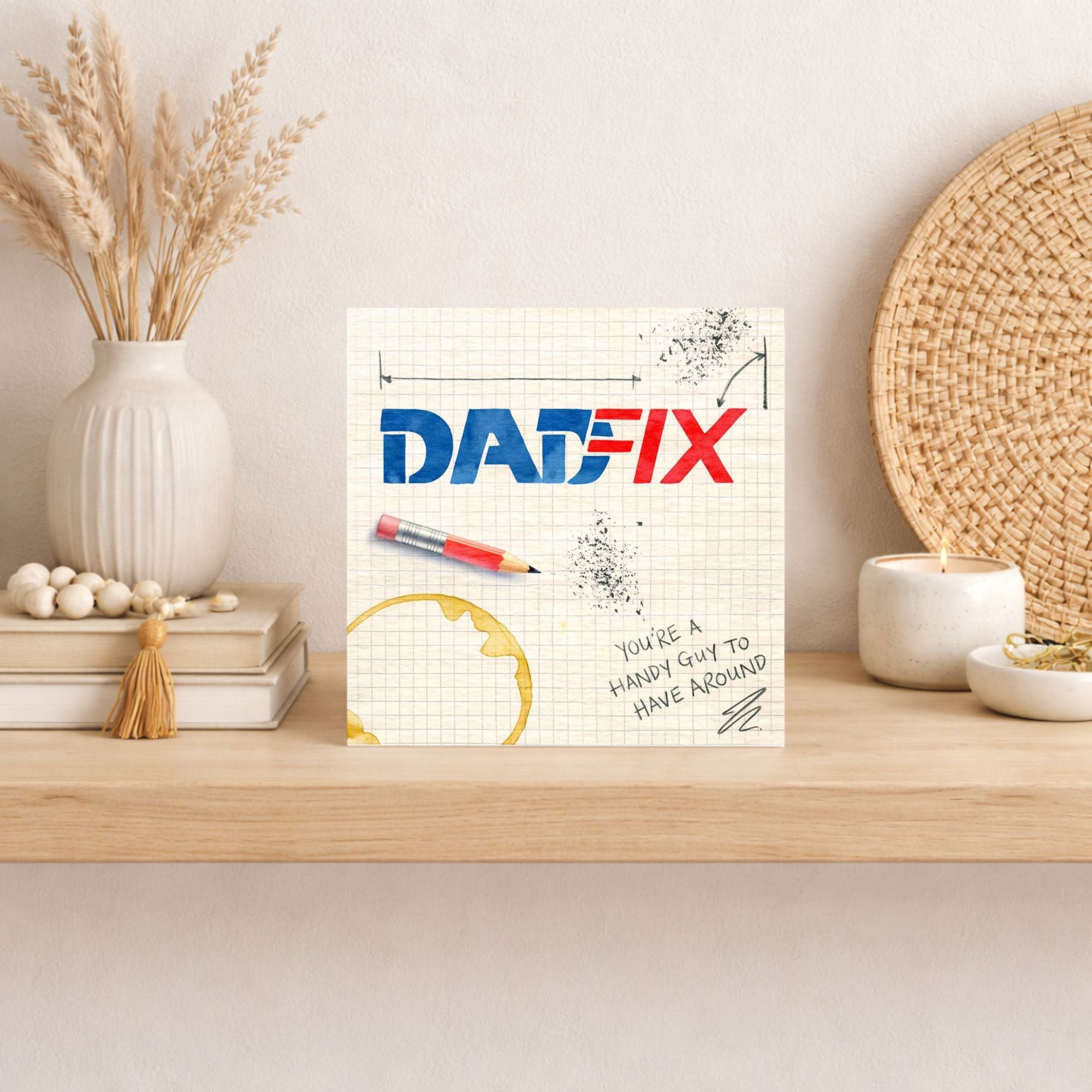 Dadfix Funny DIY Father’s Day Card – Handy Guy Greeting Card