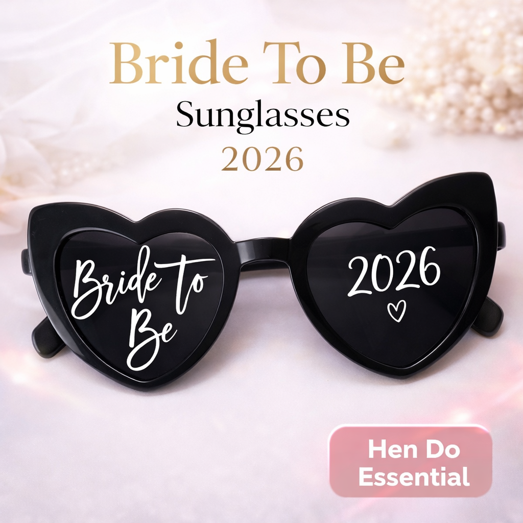 Personalised Bride to Be Heart Sunglasses