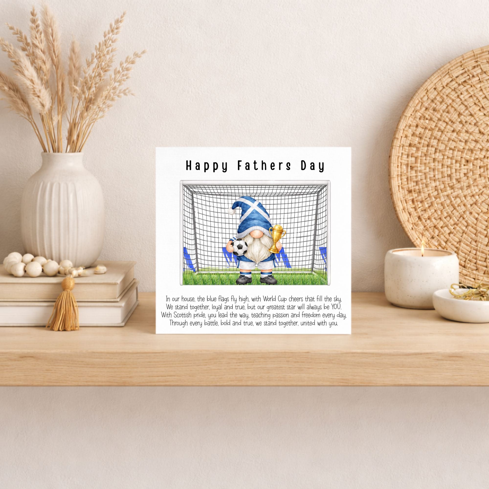 Scotland Father’s Day Card – Football Gnome Design