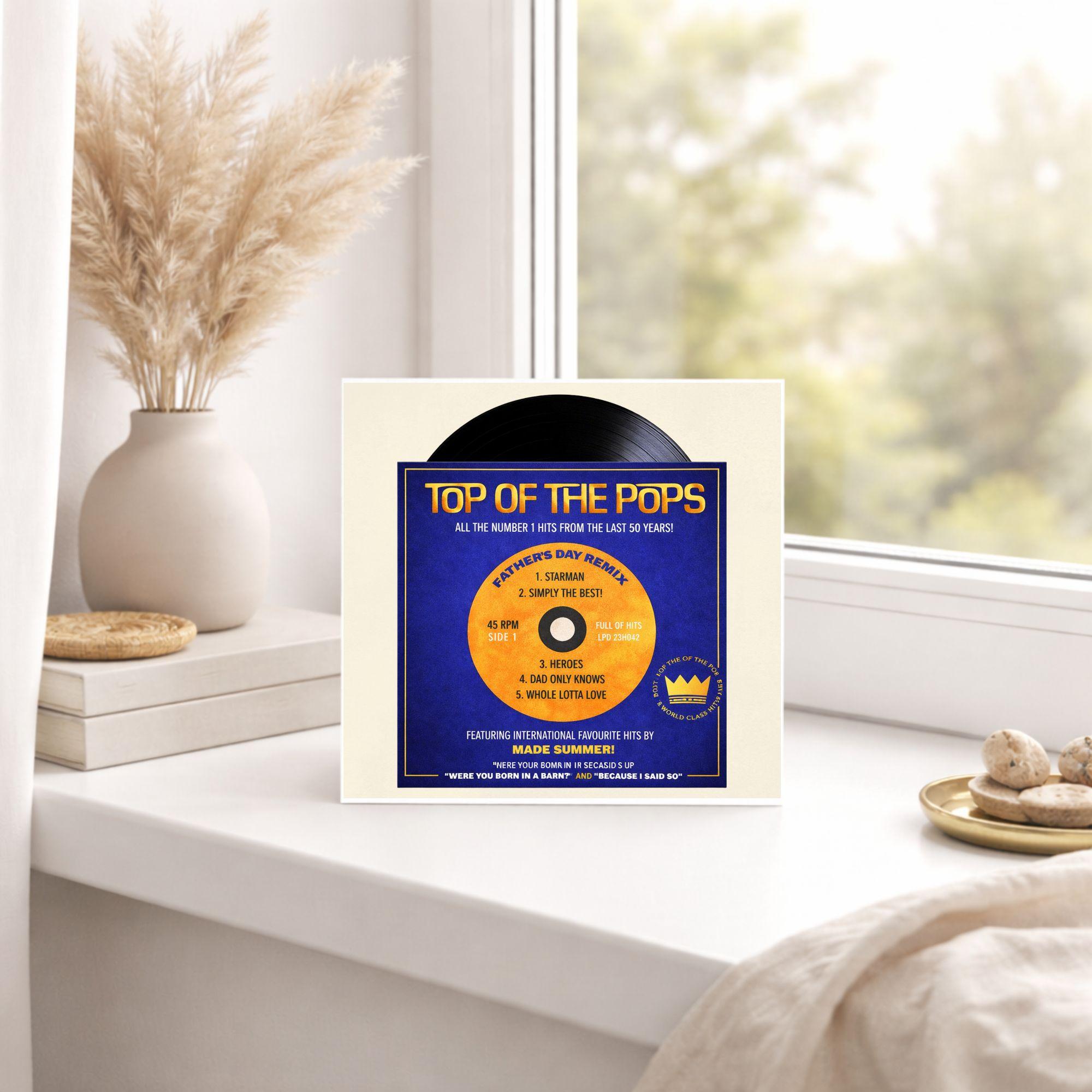 Top of the Pops Dad Card – Music Theme