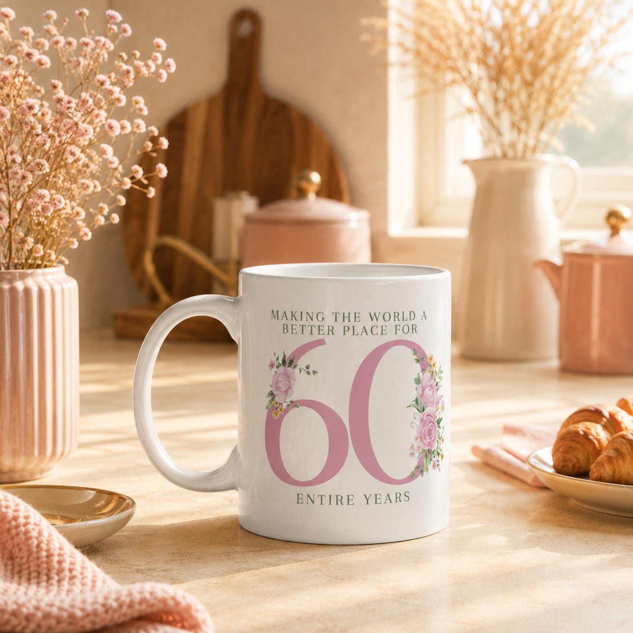 60th Birthday milestone mug gift