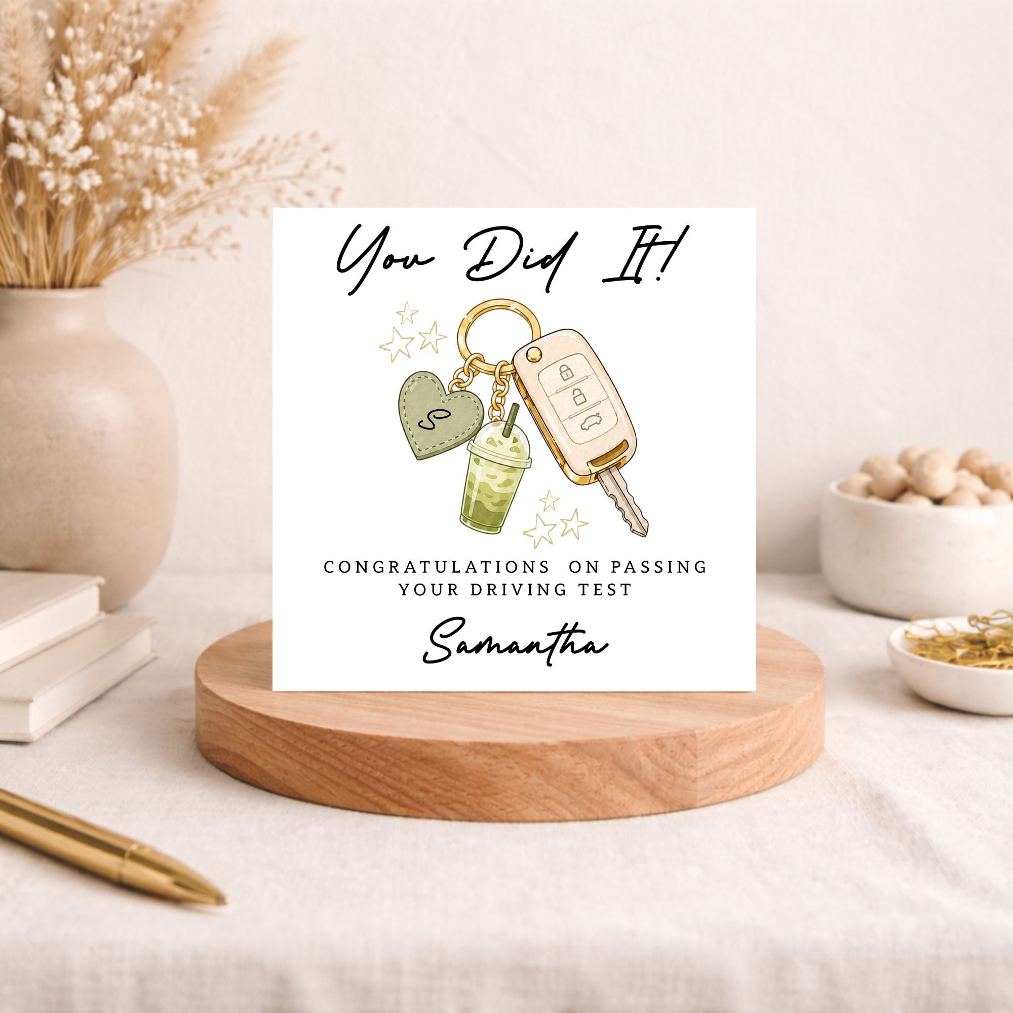 Personalised Driving Test Congratulations Card | Cute New Driver Card | Passed Driving Test Card | Personalised Congratulations Card