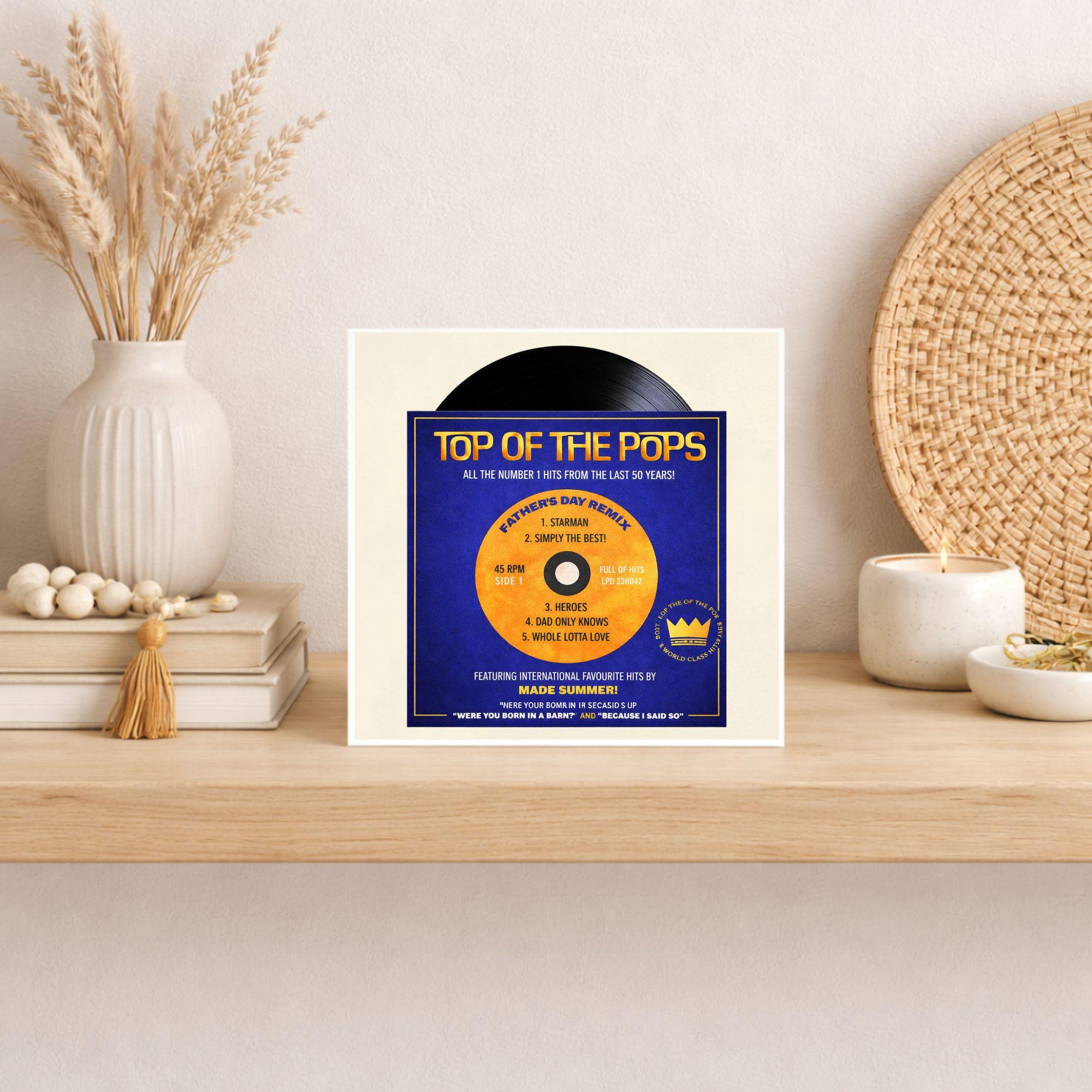 Top of the Pops Dad Card – Music Theme