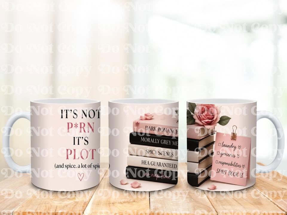 Personalised Smut Book Lover Mug | Spicy Romance Reader Coffee Cup | BookTok Gift | Choose Your Design