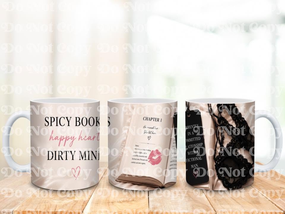 Personalised Smut Book Lover Mug | Spicy Romance Reader Coffee Cup | BookTok Gift | Choose Your Design