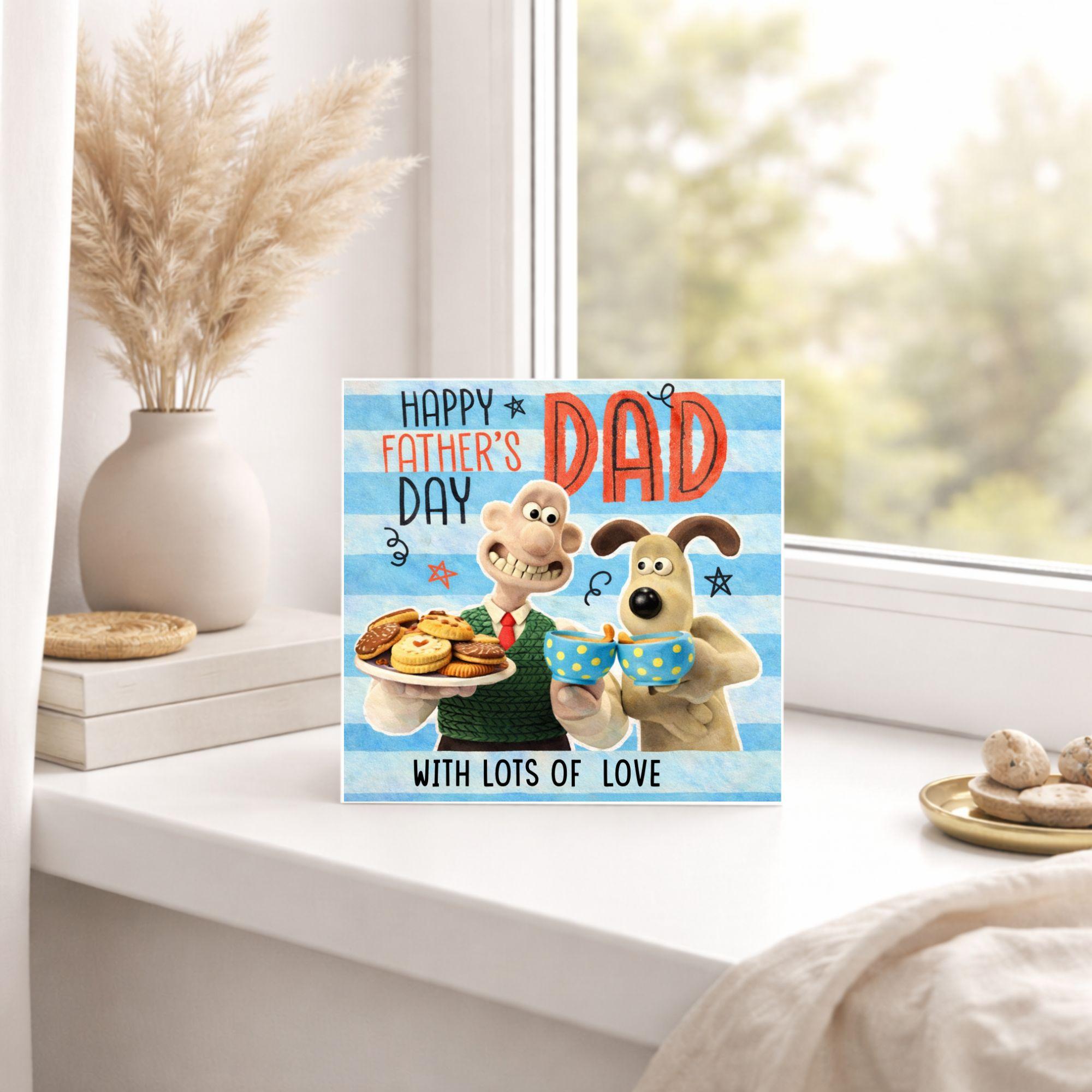 Funny Dad Card – Wallace & Gromit Style