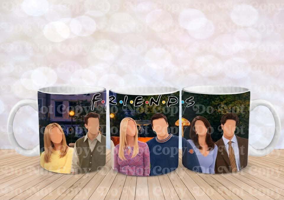 Friends Inspired Faceless Character Mug