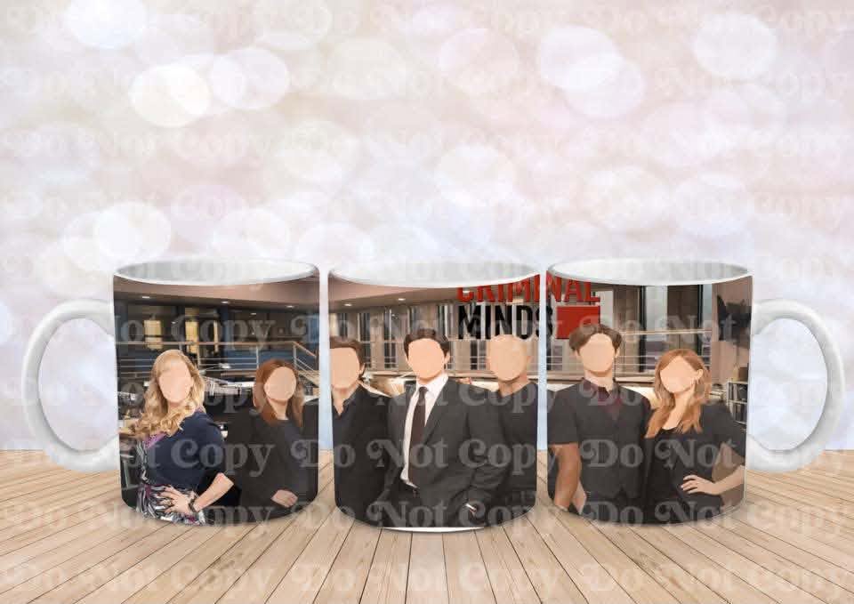 Criminal Minds Inspired Faceless Character Mug
