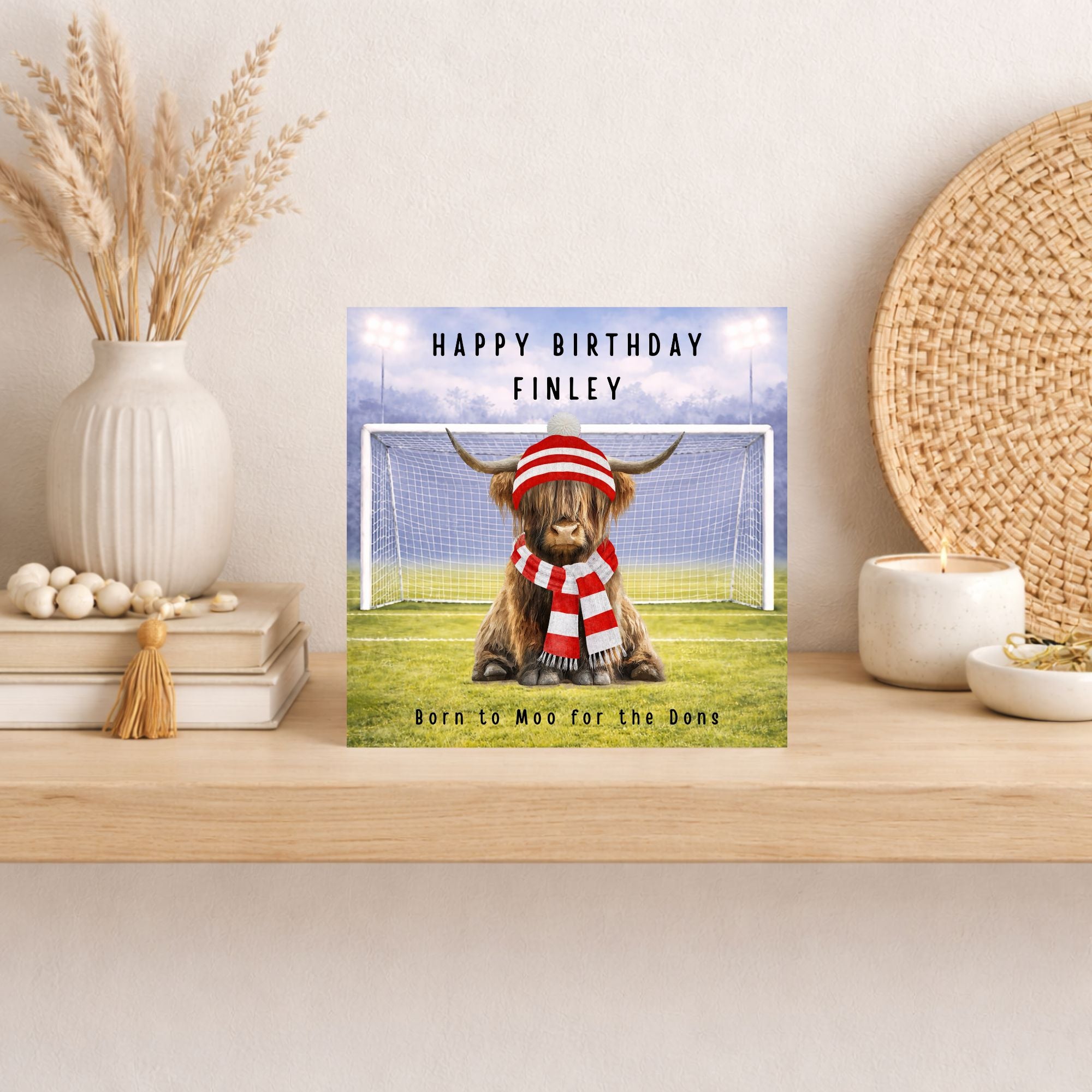 Personalised Scottish Premiership Football Birthday Card – Any Team, Any Age, Custom Name & Message